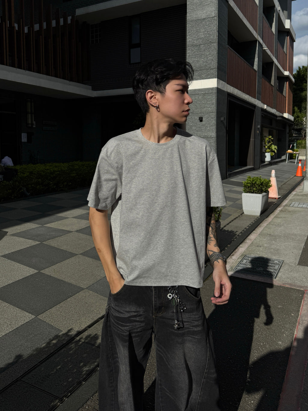 【ALIFE MADE】涼感BOXY吸濕排汗 肩雙層裁片短T