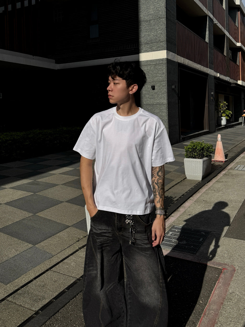 【ALIFE MADE】涼感BOXY吸濕排汗 肩雙層裁片短T