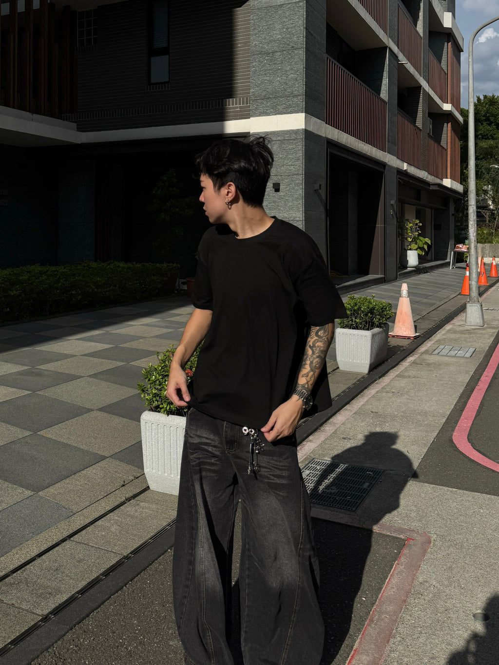 【ALIFE MADE】涼感BOXY吸濕排汗 肩雙層裁片短T