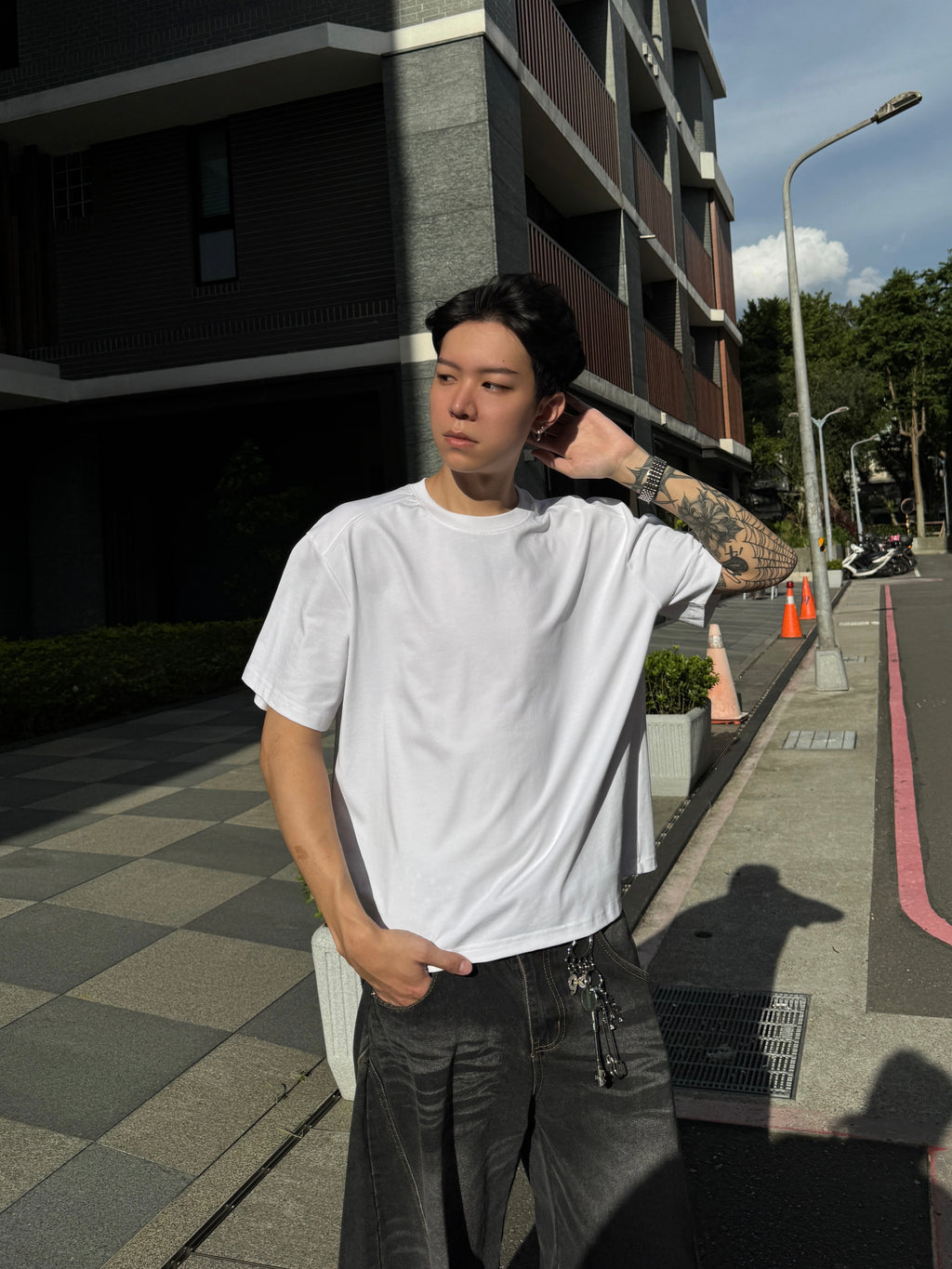 【ALIFE MADE】涼感BOXY吸濕排汗 肩雙層裁片短T