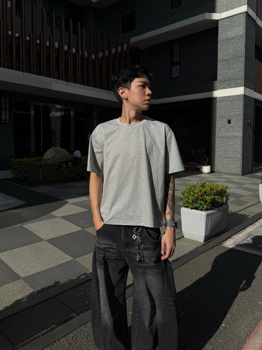 【ALIFE MADE】涼感BOXY吸濕排汗 肩雙層裁片短T