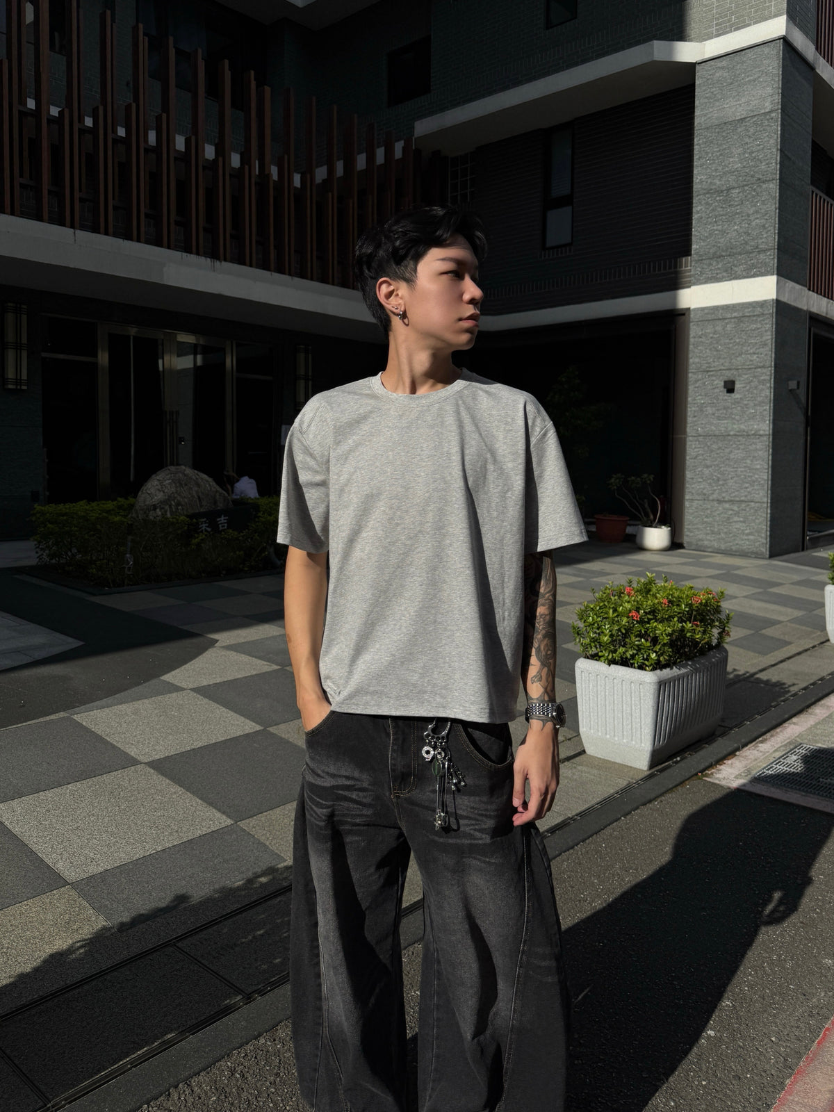 【ALIFE MADE】涼感BOXY吸濕排汗 肩雙層裁片短T