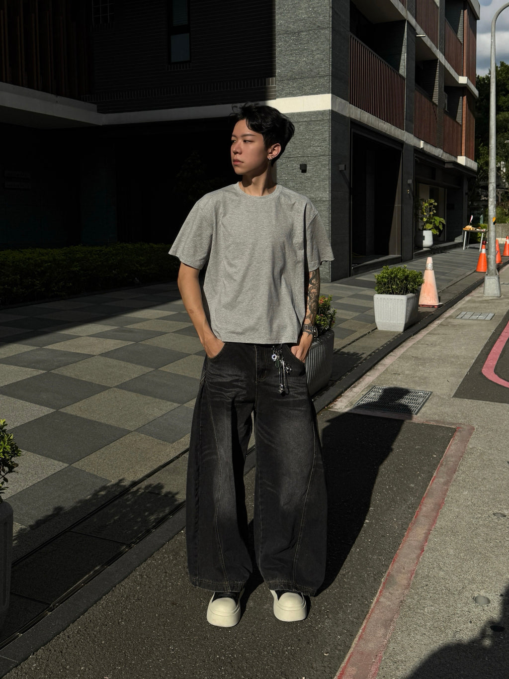 【ALIFE MADE】涼感BOXY吸濕排汗 肩雙層裁片短T