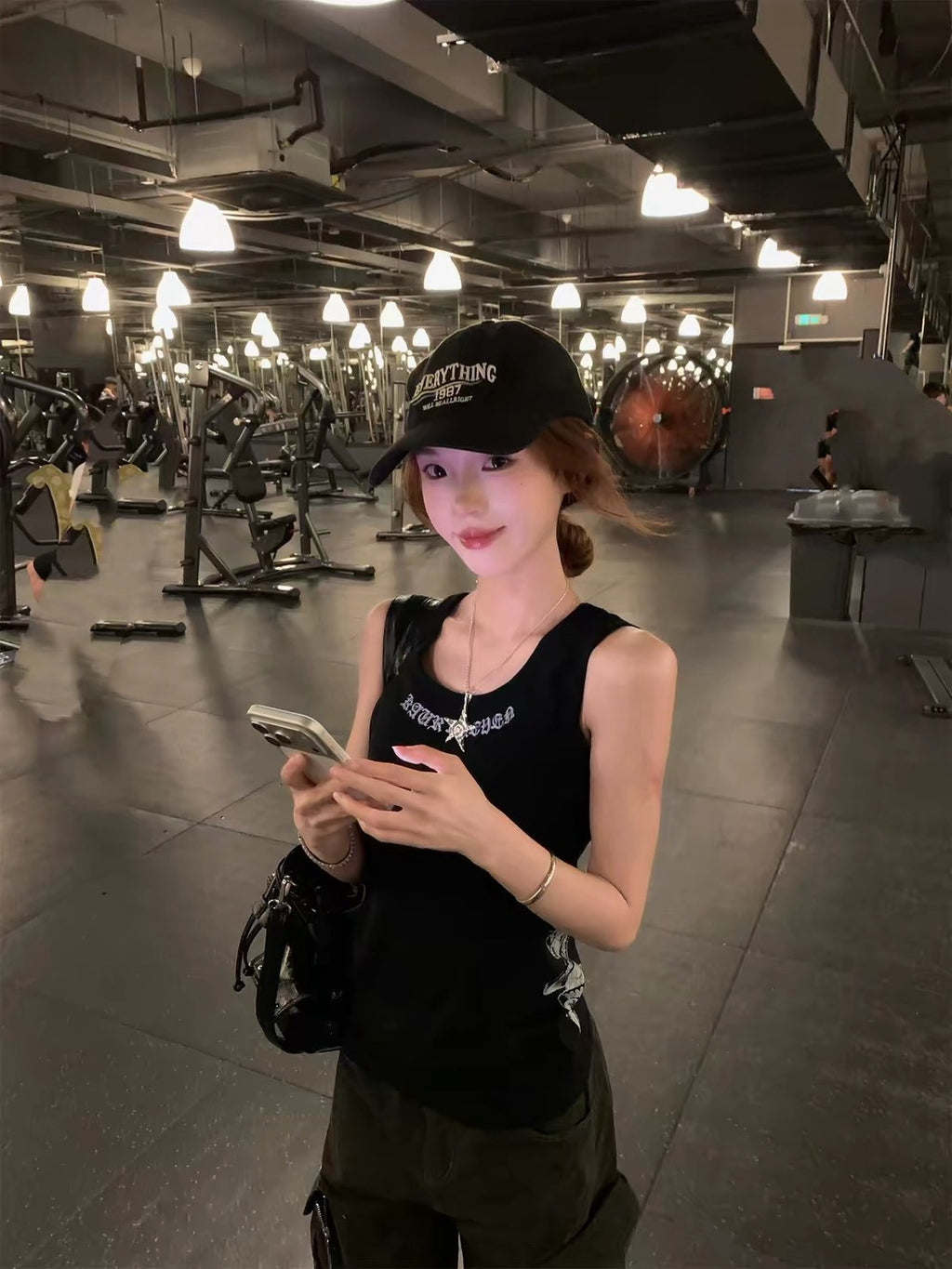 歌德梵文螺紋坦克合身背心
