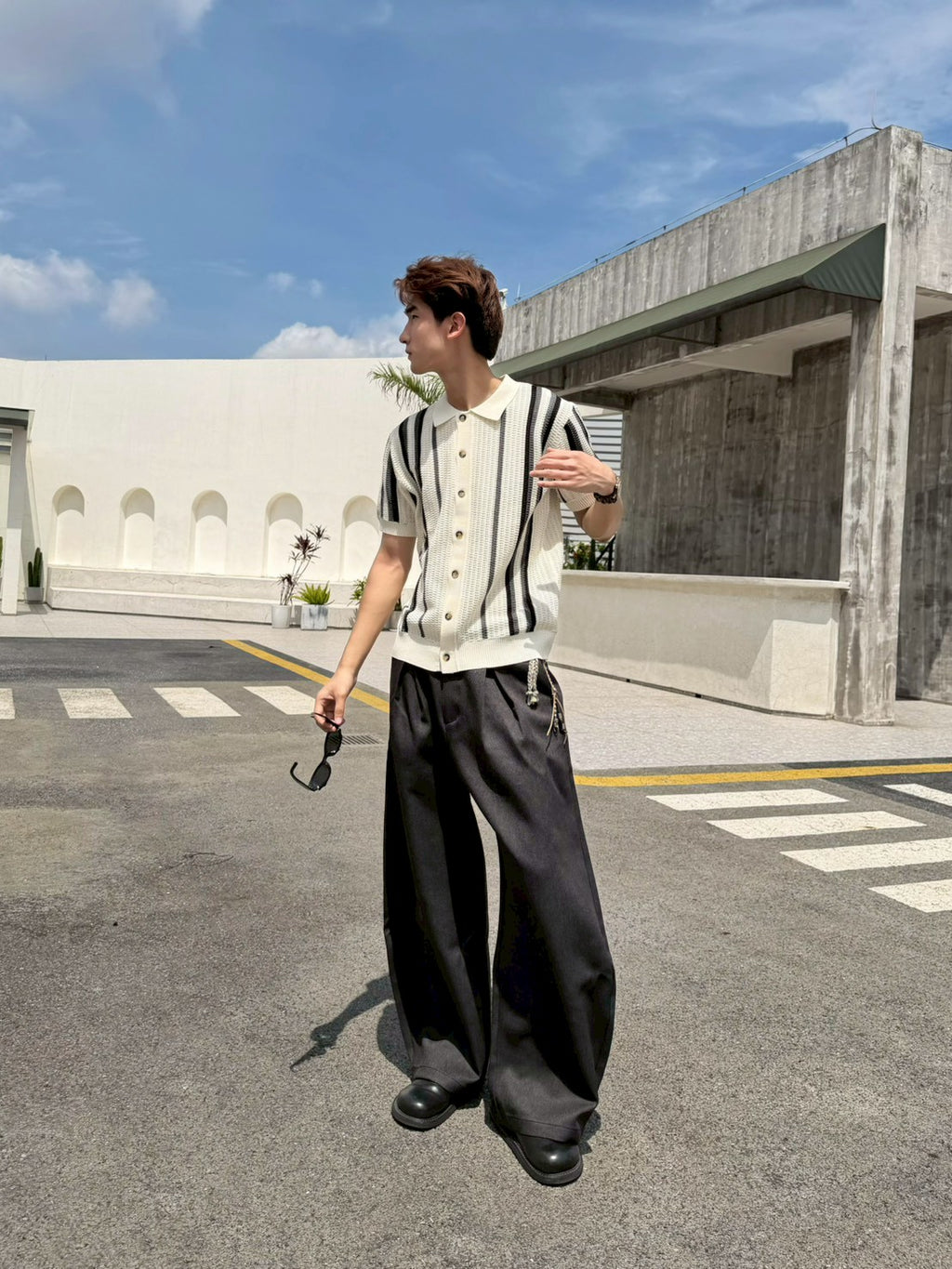 直條紋老錢針織
