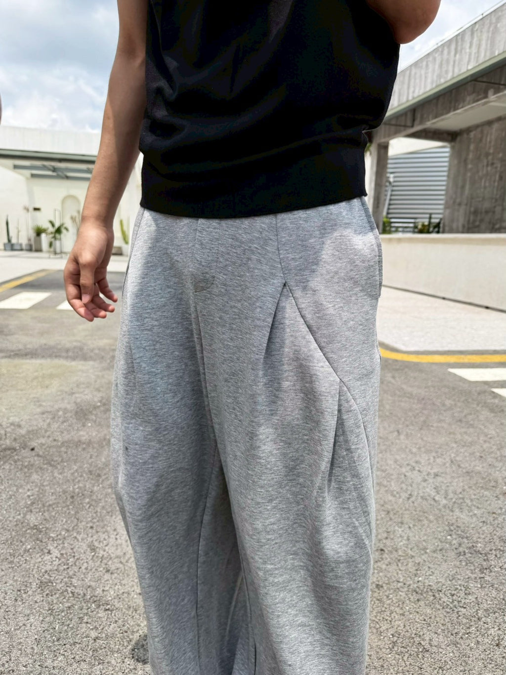 正反設計涼感棉褲