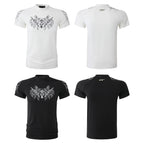 萊賽爾天絲吸濕排汗荊棘蝙蝠緊身短袖