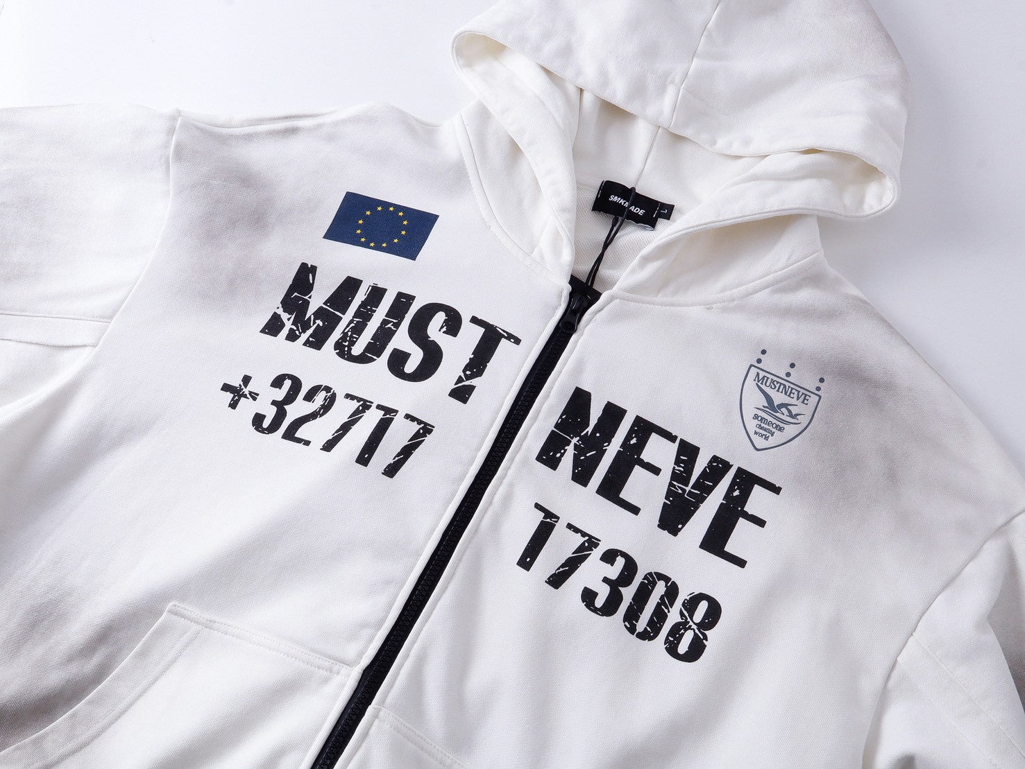 MUSTNEVE 斑駁渲染水洗連帽外套