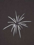 BOXY光芒印花寬短版短袖上衣