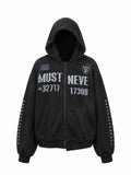 MUSTNEVE 斑駁渲染水洗連帽外套