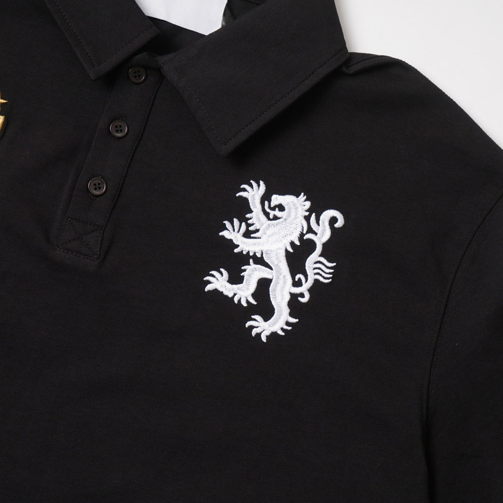 刺繡爬獅馬盾POLO杉