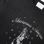 水洗滿星女郎破壞短袖上衣